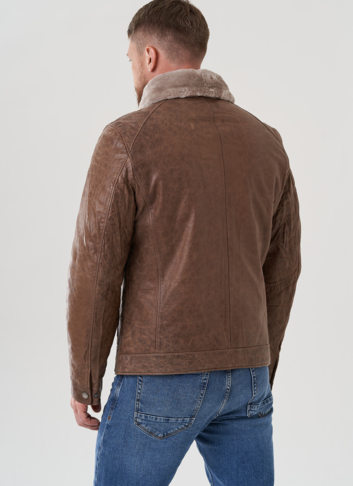 Куртка мужская из натуральной кожи 