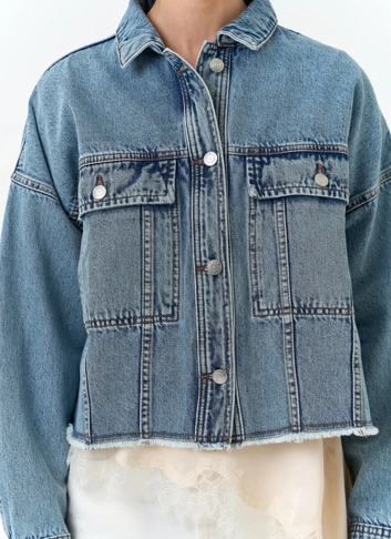 Женская джинсовая куртка