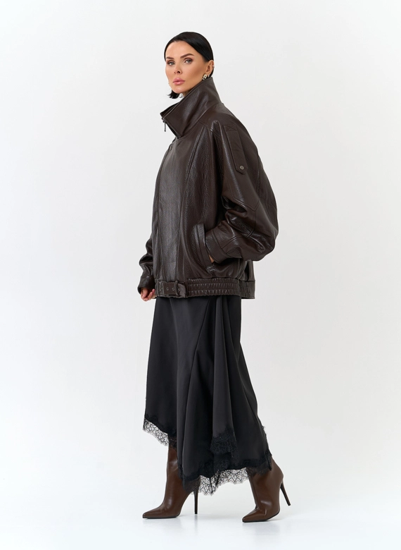 Женская куртка из натуральной кожи