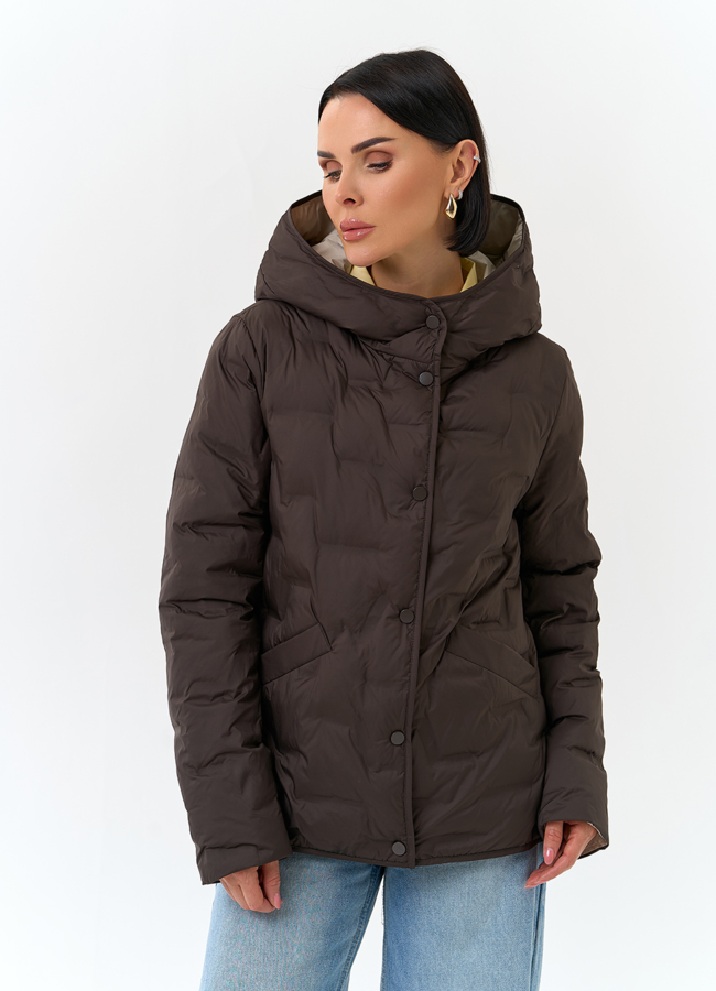 Женская куртка с капюшоном модель № 32703 универмаг малина