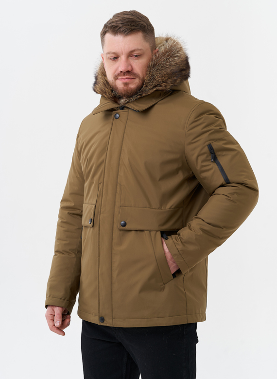 Парка мужская на мехе из волка