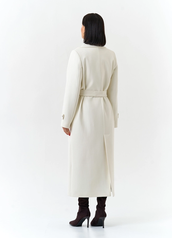 Женское пальто с английским воротником модель № 32643 универмаг малина