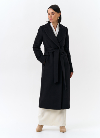 Женское пальто с поясом