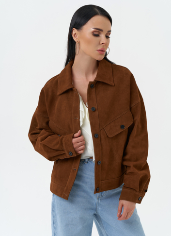 Женская куртка из натуральной замши