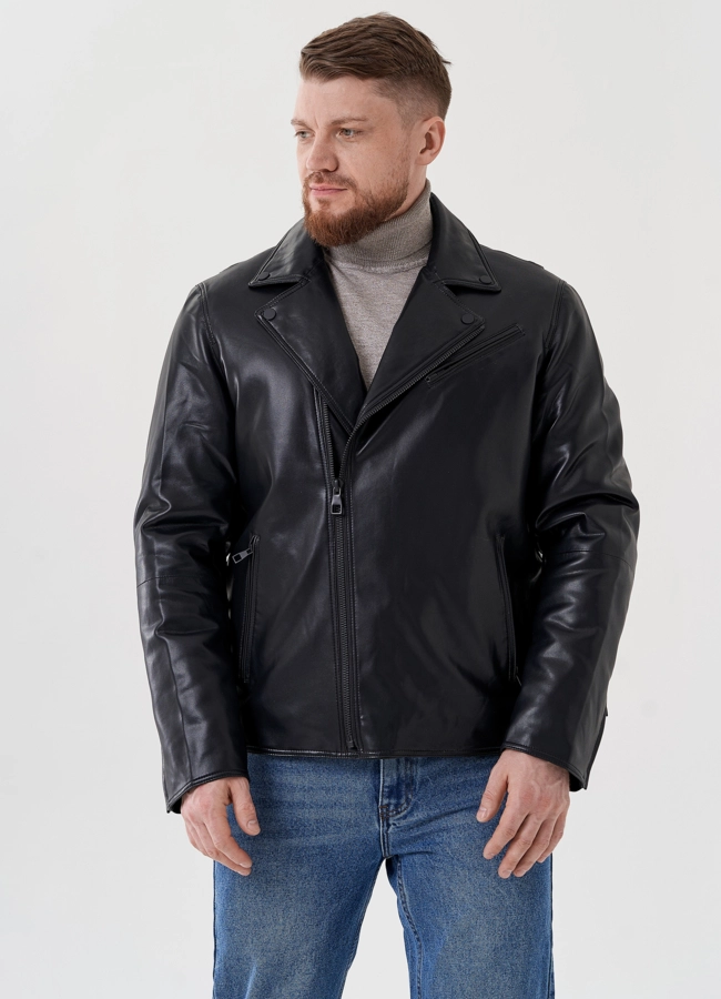 фото Мужская куртка - косуха из эко кожи  модель № 24465