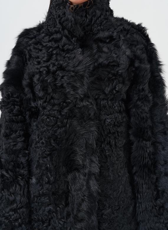 Женская двухсторонняя натуральная дубленка