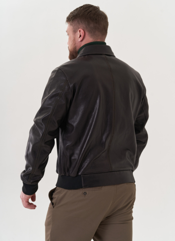 Мужская кожаная куртка "пилот"