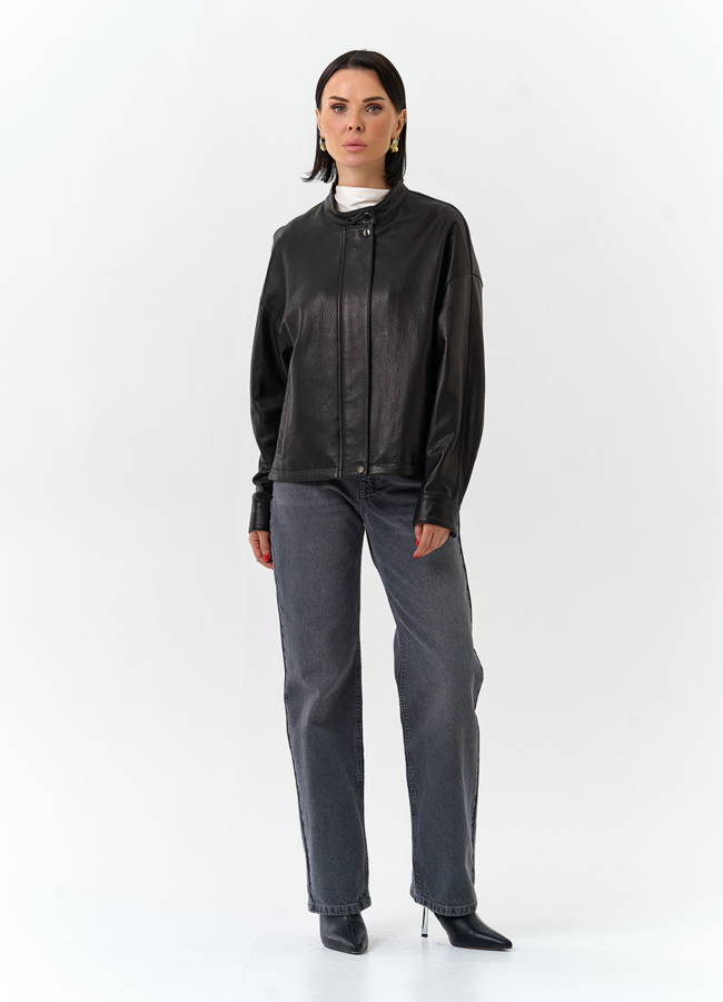 Женская куртка из натуральной кожи модель № 32535 универмаг малина