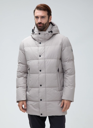 Мужской пуховик с капюшоном 