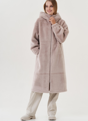 Пальто женское с капюшоном 
